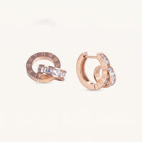 Thumbnail for Rose gold hoop earrings — product photo on a white background, rose gold | SKU: 11137578-rose-gold