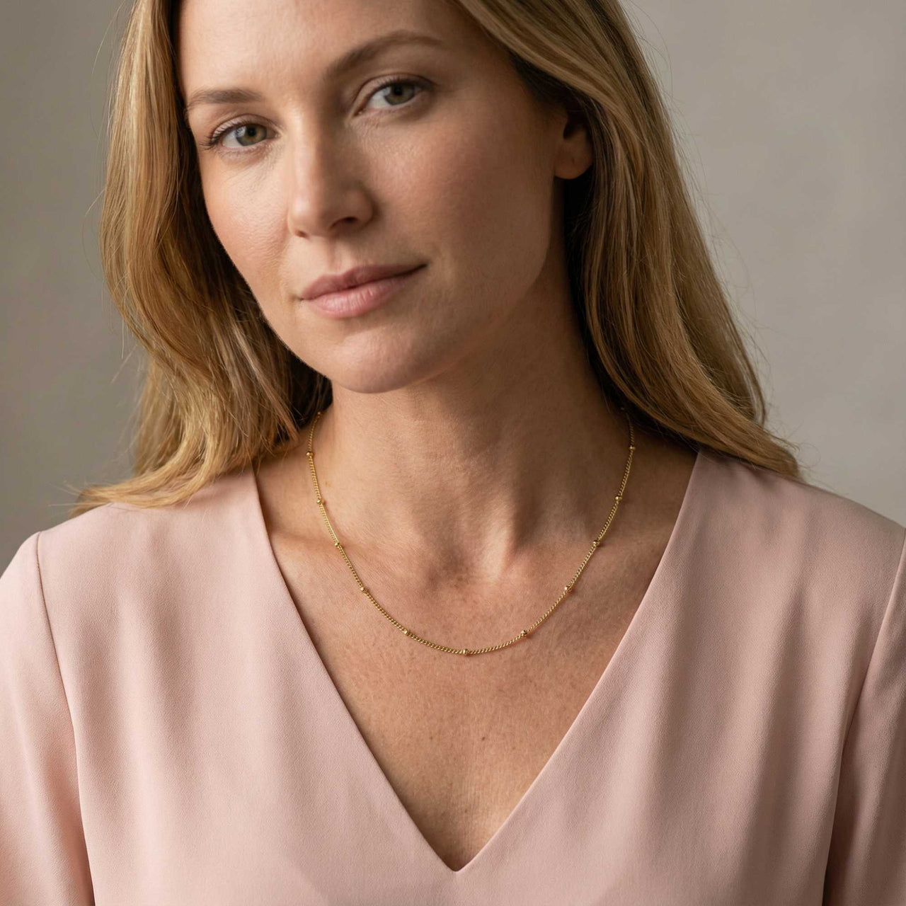 Julia Beaded Chain Necklace