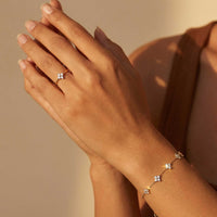 Thumbnail for Crystal Flower Ring