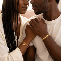 Thumbnail for Heart Cutout Bond Matching Bracelet Set shot 18