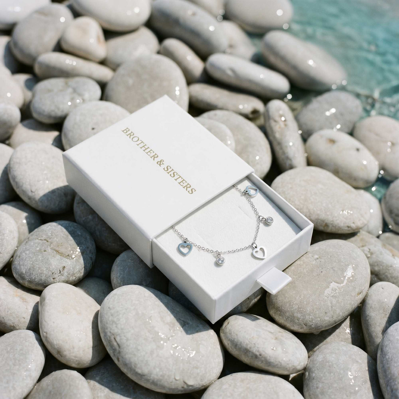 Heart & Crystal Anklet