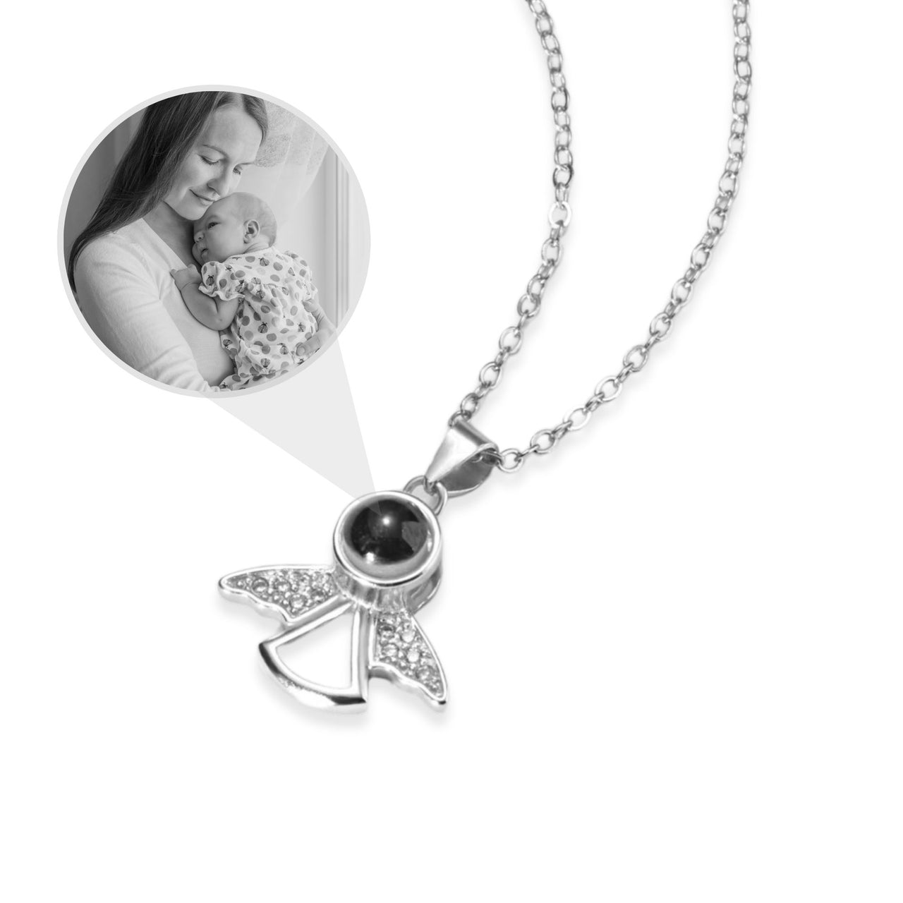 Angel Photo Necklace