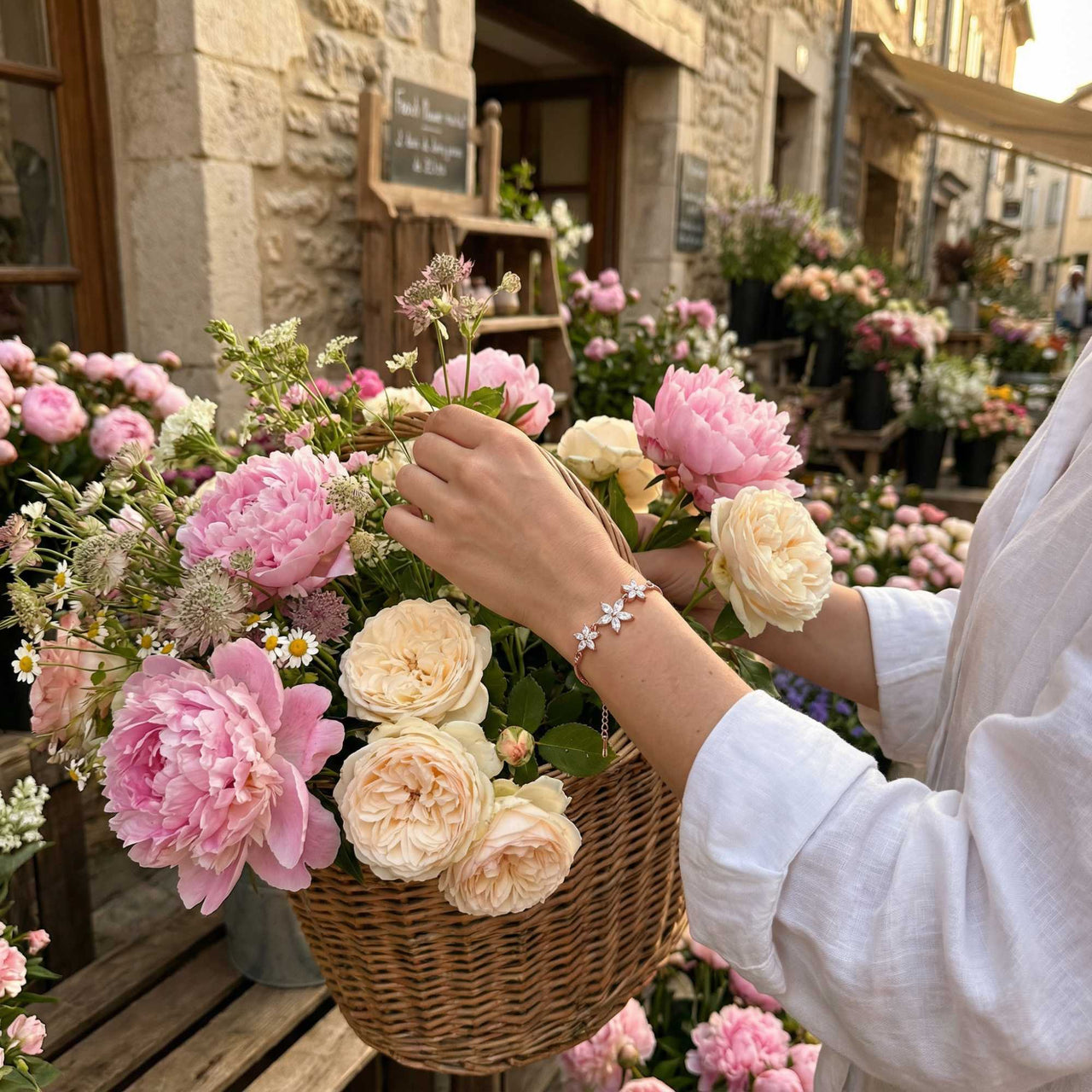 Crystal Flower Bracelet