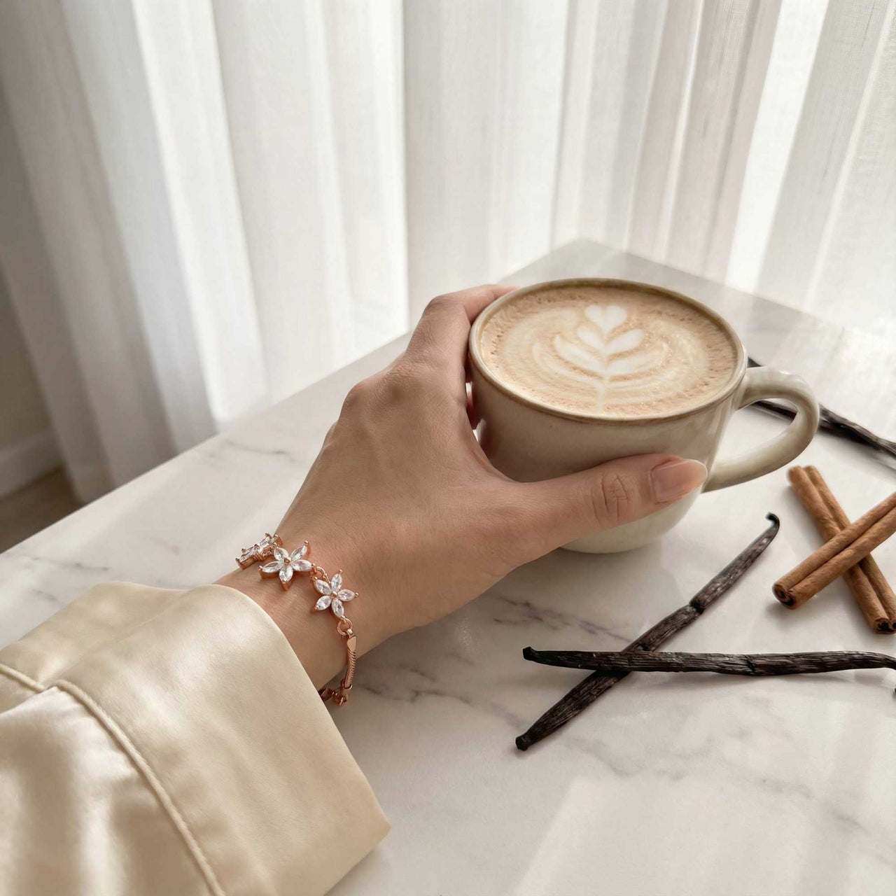 Crystal Flower Bracelet