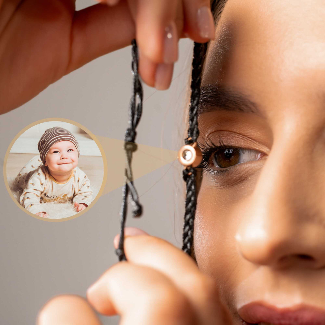 Circle Photo Bracelet