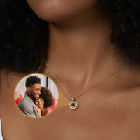 Thumbnail for Double Heart Photo Necklace