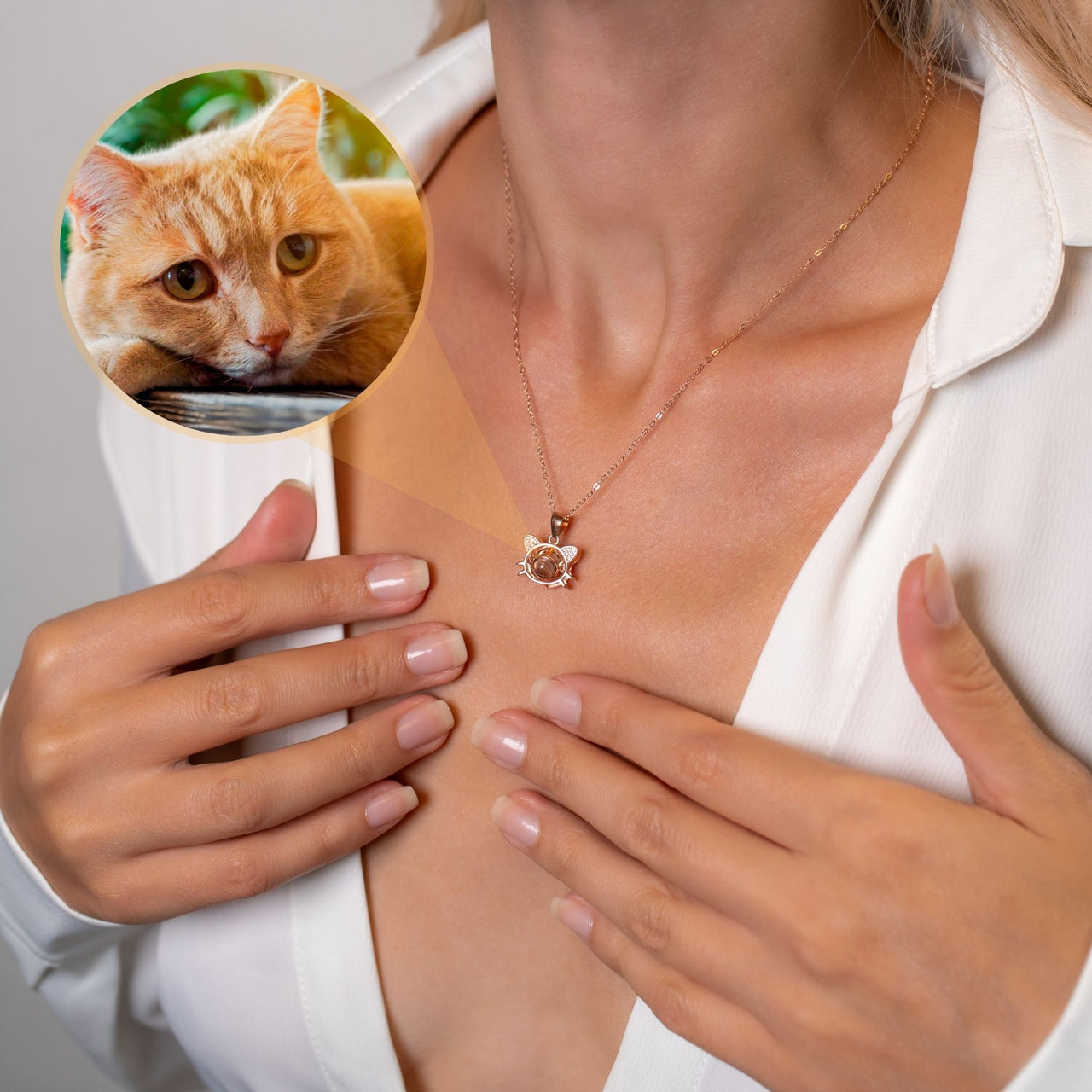 Meow Photo Necklace