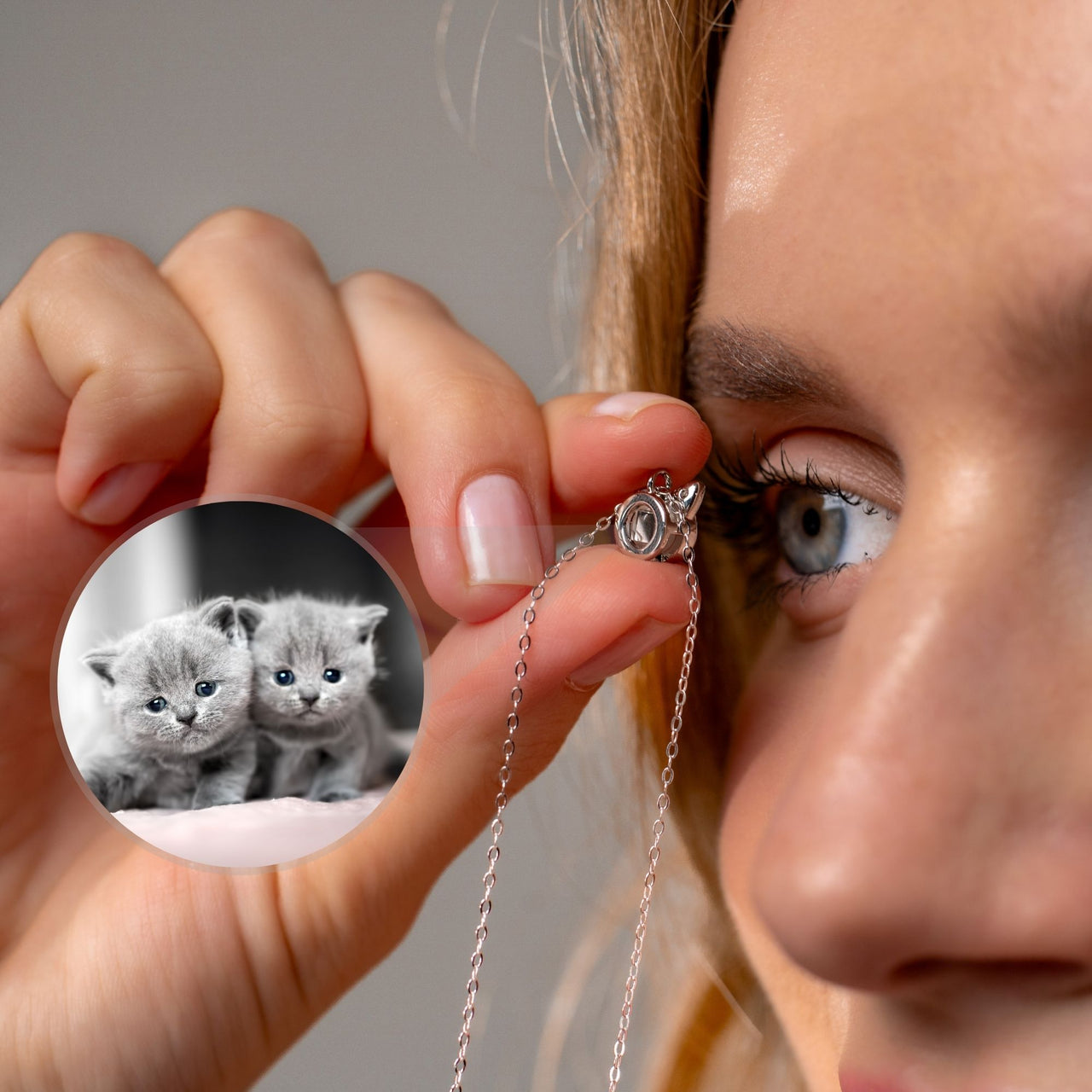 Cat Photo Necklace