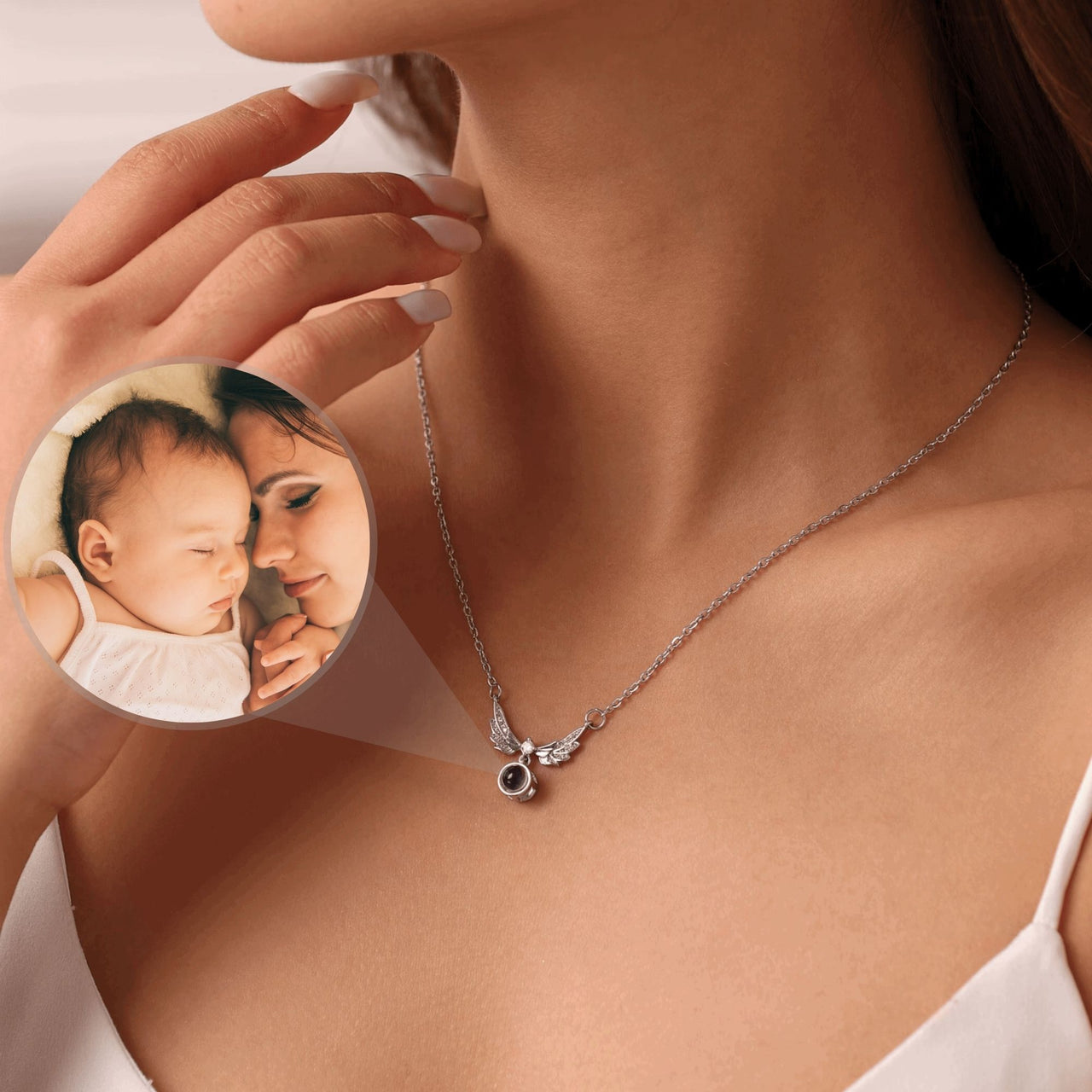 Wings Photo Necklace