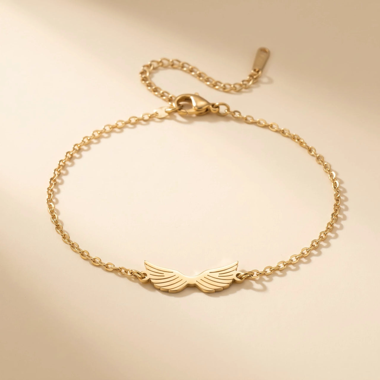 Angel Wings Bracelet, gold | SKU: 42006-gold