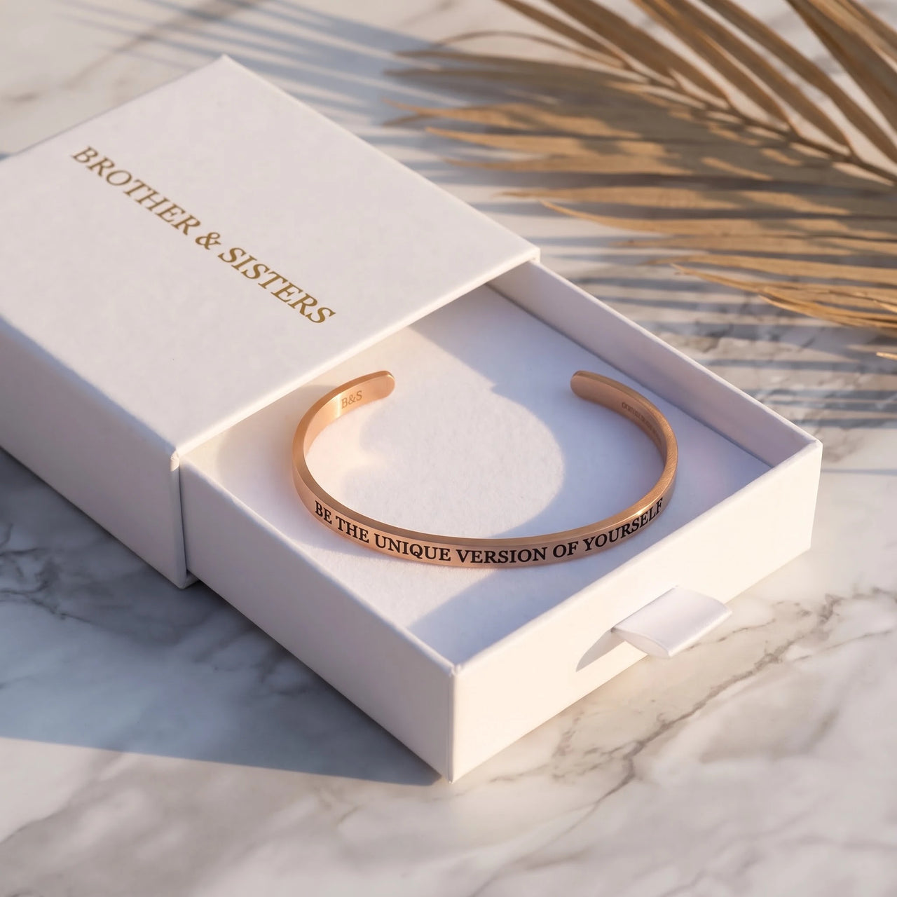 Adjustable bracelet — in the gift box, rose gold | SKU: btuvoy-rg