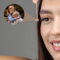 Thumbnail for Circle Photo Necklace - Personalised Necklace - Customised Necklace Necklace Brother & Sisters