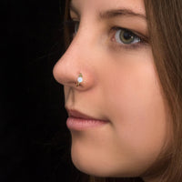 Thumbnail for Divine Nose Ring - Titanium Nose Jewelry - Gold Nose Ring - Nose Piercing Jewelry Nose Ring Brother & Sisters