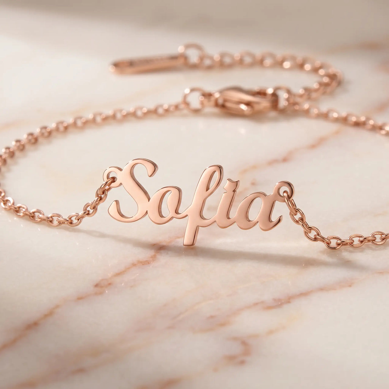 Engraved Letter Anklet