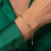 Thumbnail for Gold chain bracelet — close-up of the details, gold | SKU: l-original