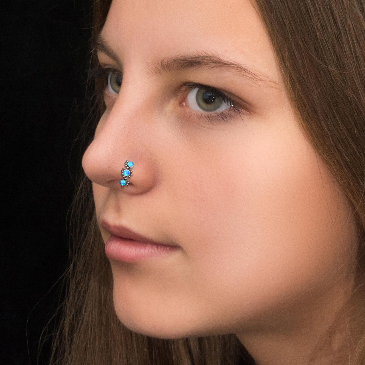Oceanic Nose Ring - Titanium Nose Jewelry - Gold Nose Ring - Nose Piercing Jewelry Nose Ring Brother & Sisters