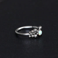 Thumbnail for Opalized Nose Ring - Titanium Nose Jewelry - Gold Nose Ring - Nose Piercing Jewelry Nose Ring Brother & Sisters