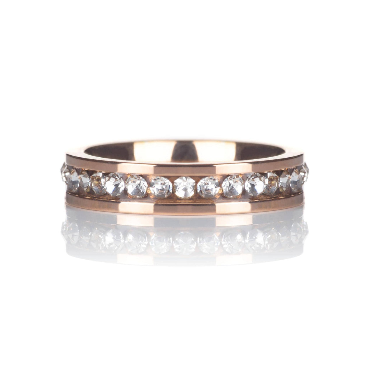 Engagement Ring with Crystals in rose gold, original product photo | SKU: 25535390-5-rose-gold